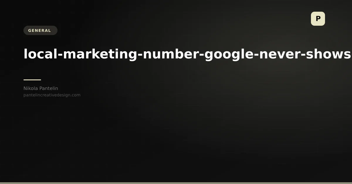 The Most Expensive Number in Local Marketing Is the One Google Never Shows You